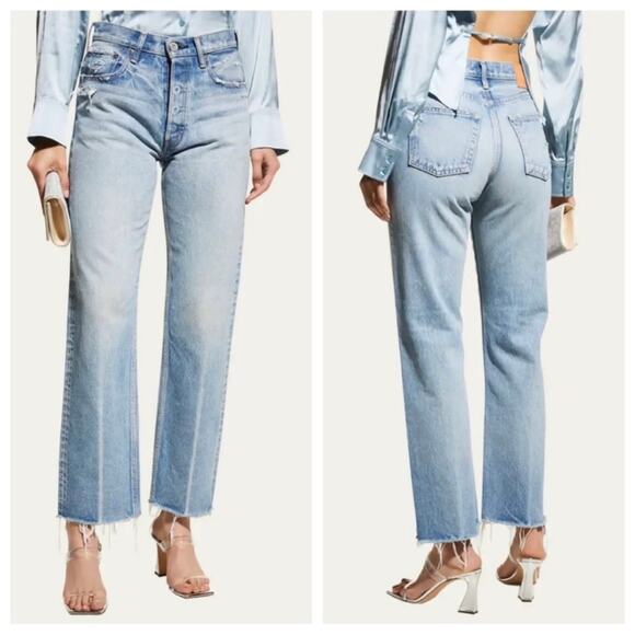 Moussy Vintage Ashleys Wide Straight jeans blue size 25 - Picture 3 of 8